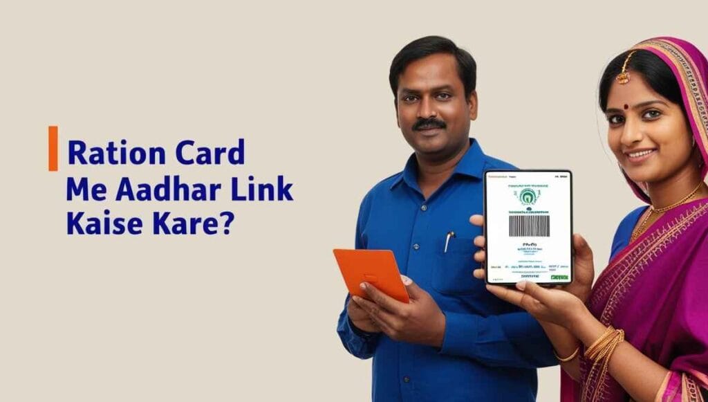 ration card me aadhar link kaise kare