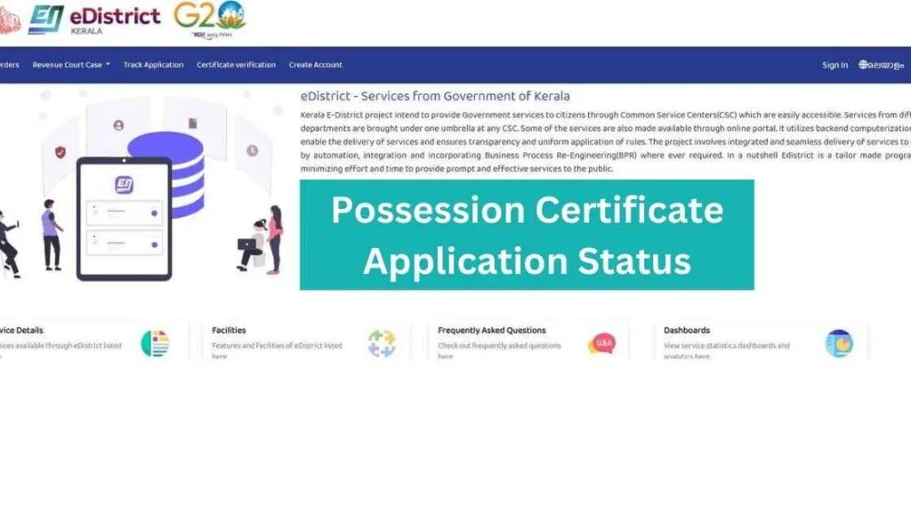 Easily Check Possession Certificate Application Status Online 1 possession certificate application status