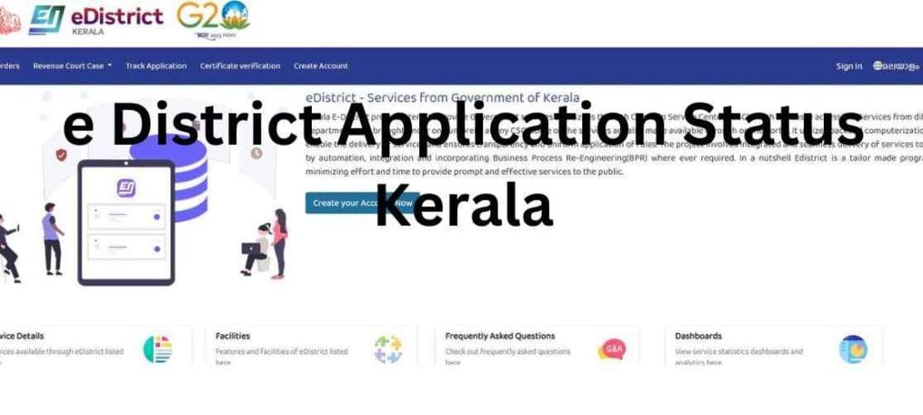 Track e District Application Status Kerala Easily Online 1 e district application status kerala