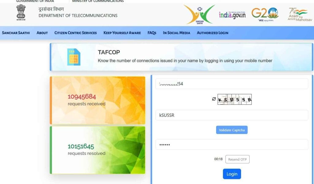 TAFCOP Portal: Secure Your SIMs and Prevent Fraud in Minutes! 3 tafcop portal